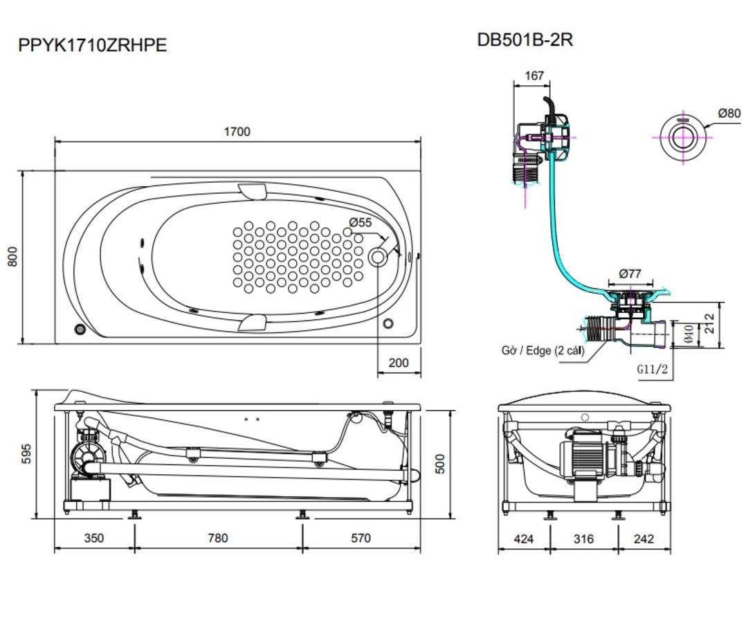 Bồn tắm Massage tại Huế