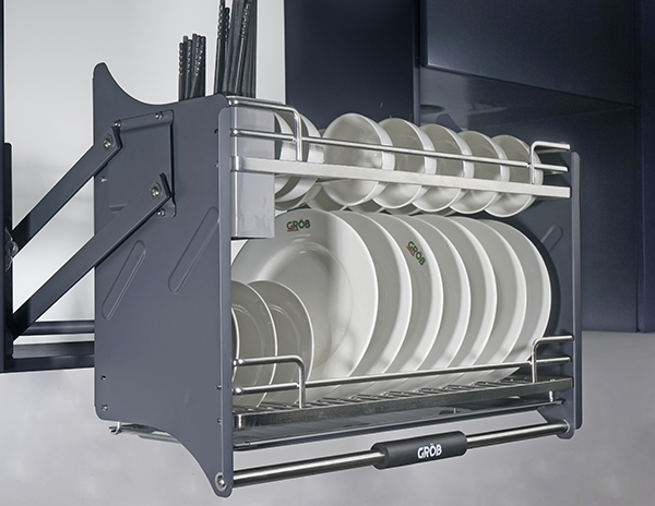 Giá bát nâng hạ, giá bát di động nan Oval GO304-190