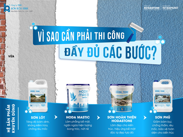 Quy trình thi công sơn giả đá Hòa Bình