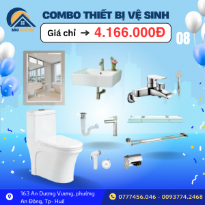 Combo Thiết bị vệ sinh tại Huế